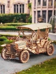NiXiM Dřevěné 3D puzzle/Historické auto - 3D a 4D puzzle NiXiM Dřevěné 3D puzzle/Historické auto
