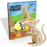 NiXiM Dřevěné 3D puzzle/Myš - 3D a 4D puzzle NiXiM Dřevěné 3D puzzle/Myš