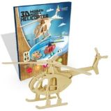 NiXiM Dřevěné 3D puzzle/Helikoptéra - Puzzle NiXiM Dřevěné 3D puzzle/Helikoptéra