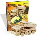 NiXiM Dřevěné 3D puzzle/Raketonosič - 3D a 4D puzzle NiXiM Dřevěné 3D puzzle/Raketonosič