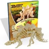 NiXiM Dřevěné 3D puzzle/Stegosaurus - 3D a 4D puzzle NiXiM Dřevěné 3D puzzle/Stegosaurus