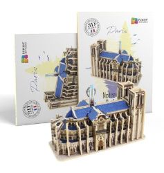 NiXiM Dřevěné 3D puzzle - Katedrála Notre Dame NiXiM Dřevěné 3D puzzle - Katedrála Notre Dame