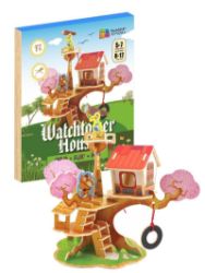 NiXiM Dřevěné 3D puzzle - Domeček Rozhledna - 3D a 4D puzzle NiXiM Dřevěné 3D puzzle - Domeček Rozhledna