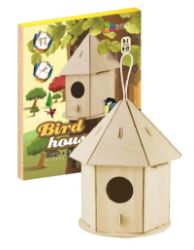 NiXiM Dřevěné 3D puzzle - Ptačí budka - 3D a 4D puzzle NiXiM Dřevěné 3D puzzle - Ptačí budka