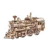 NiXiM Dřevěné 3D puzzle - Lokomotíva mechanická NiXiM Dřevěné 3D puzzle - Lokomotíva mechanická
