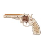 NiXiM Dřevěné 3D puzzle - Revolver mechanický - 3D a 4D puzzle NiXiM Dřevěné 3D puzzle - Revolver mechanický