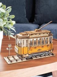 NiXiM Dřevěné 3D puzzle/Retro tramvaj NiXiM Dřevěné 3D puzzle/Retro tramvaj