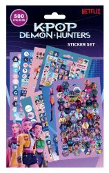 KPop Demon Hunters Set samolepek (500 kusů) - Samolepky K-pop Demon hunters Set nálepek 500 ks