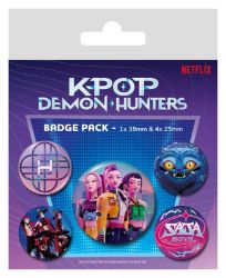 KPop Demon Hunters odznak - Pro fanoušky K-pop Demon hunters Sada placek