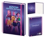 KPop Demon Hunters Kroužkový zápisník A4 - Huntr/X - Sešity do školy K-pop Demon Hunters blok A4 Huntrix