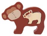 Dřevěné puzzle pro děti pan opičák - Puzzle Dřevěné puzzle pro děti pan opičák