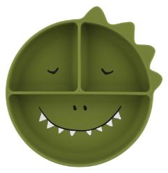 Silikonový talíř s přísavkou pro děti pan dinosaurus