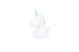 MTM Dhink Baby Noční světlo - Jednorožec bílý zelená hříva 10 cm - Home deco MTM Dhink Baby Noční světlo - Jednorožec bílý zelená hříva 10 cm
