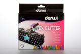 DARWI TEX GLITTER fixy na textil  sada 12 x 6 ml