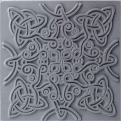 CERNIT polymerová textura - keltský uzel 90 x 90mm - Výtvarné potřeby CERNIT polymerová textura - keltský uzel 90 x 90mm