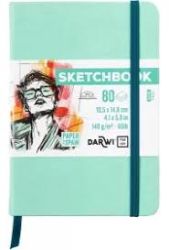 Skicovací blok Mint green A6 140g 80 listů