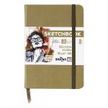 Skicovací blok Khaki A6 140g 80 listů - Bloky A6 Skicovací blok Khaki A6 140g 80 listů