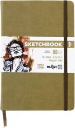 Skicovací blok Khaki 14x21 140g 80 listů - Bloky a zápisníky do školy Skicovací blok Khaki 14x21 140g 80 listů