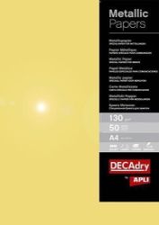 Metalický papír A4 130 g - zlatý 50 ks Metalický papír A4 130 g - zlatý 50 ks