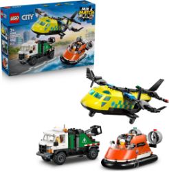 LEGO® City 60505 Remix: Letadlo, servisní vůz a vznášedlo - LEGO® City LEGO® City 60505 Remix: Letadlo, servisní vůz a vznášedlo