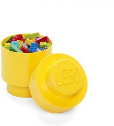 Úložný box LEGO® kulatý - žlutý
