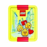 Box na svačinu LEGO® ICONIC Girl - žlutá/červená Box na svačinu LEGO® ICONIC Girl - žlutá/červená