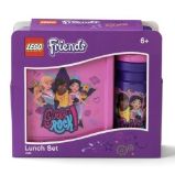 Svačinový set LEGO® Friends Girls Rock (láhev a box) - fialová Svačinový set LEGO® Friends Girls Rock (láhev a box) - fialová