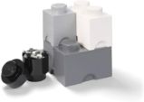 Úložný box LEGO® Multi-Pack 4 ks - černý, bílý, šedý