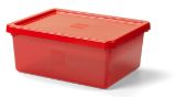 Úložný box s organizérem LEGO® - červená - Láhve na pití, svačinové boxy LEGO úložný box s organizérem - červená