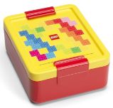 Box na svačinu LEGO® Brick - červená/žlutá - Láhve na pití, svačinové boxy LEGO Brick box na svačinu - červená/žlutá