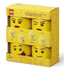 LEGO® úložná hlava (mini) - sada 4 ks LEGO® úložná hlava (mini) - sada 4 ks