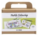 Kreativní sada Malování na textil penál & peněženka Motýl - Kreativní sady a materiály Kreativní sada Malování na textil penál & peněženka Motýl