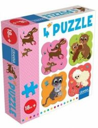 4 puzzle Jezevčík - Puzzle 4 puzzle Jezevčík