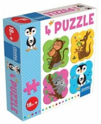4 puzzle Tučňák 4 puzzle Tučňák