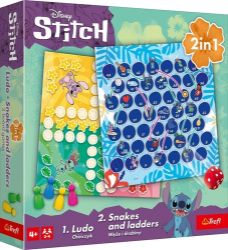 Hry Lilo & Stitch: Člověče, nezlob se a Hadi a žebříky 2v1 - Deskové hry Hry Lilo & Stitch, 2v1 Člověče, nezlob se a Hadi a žebříky