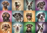Trefl Puzzle Veselé psí portréty / 1000 dílků Trefl Puzzle Veselé psí portréty / 1000 dílků