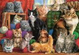 Trefl Puzzle Kočičí setkání / 1000 dílků - Dětské puzzle Trefl Puzzle Kočičí setkání / 1000 dílků