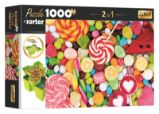 Puzzle s třídičem 2v1: Sladkosti 1000 dílků - Puzzle Puzzle s třídičem 2v1: Sladkosti 1000 dílků