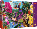 Puzzle Premium Plus: Tea Time - Zahrada kolibříků 1000 dílků - Puzzle Puzzle Premium Plus: Tea Time - Zahrada kolibříků 1000 dílků