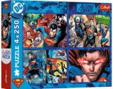 Puzzle Odvaha Supermana 4x250 dílků Puzzle Odvaha Supermana 4x250 dílků