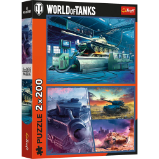Puzzle World of Tanks: Obrněná mise 2x200 dílků - Puzzle Puzzle World of Tanks Obrněná mise