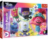 Trefl Puzzle Trollové 2 - Náš hudební svět / 24 dílků MAXI Trefl Puzzle Trollové 2 - Náš hudební svět / 24 dílků MAXI