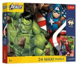 Puzzle Avengers: Hrdinové MAXI 24 dílků - Dětské puzzle Puzzle Avengers: Hrdinové MAXI 24 dílků