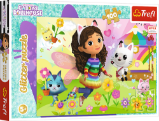 Třpytivé puzzle Gábinin kouzelný domek 100 dílků