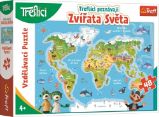 Trefl Puzzle Treflíci poznávají zvířátka světa / 48 dílků Trefl Puzzle Treflíci poznávají zvířátka světa / 48 dílků