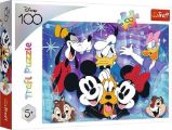 Trefl Puzzle Disney 100 let: Zábava v Disney Worldu 100 dílků - Dětské puzzle Trefl Puzzle Disney 100 let: Zábava v Disney Worldu 100 dílků