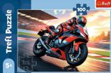 Puzzle Rychlý motorkář 100 dílků Puzzle Rychlý motorkář 100 dílků