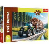 Puzzle Lesní traktor 100 dílků - Puzzle Puzzle Lesní traktor 100 dílků