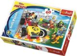 Trefl Puzzle Mickey Mouse a závodníci / 60 dílků - Dětské puzzle Trefl Puzzle Mickey Mouse a závodníci / 60 dílků