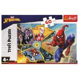 Trefl Puzzle Spiderman - Na síti 60 dílků - Dětské puzzle Trefl Puzzle Spiderman - Na síti 60 dílků